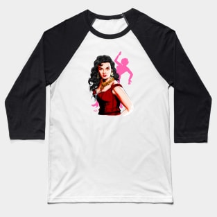 Jane Russell - An illustration by Paul Cemmick Baseball T-Shirt